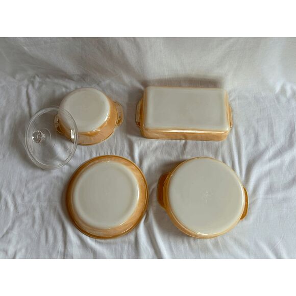 Anchor Hocking Fire King Copper Tint 5 Piece Set, 446, 460, 410 - Picture 6 of 12